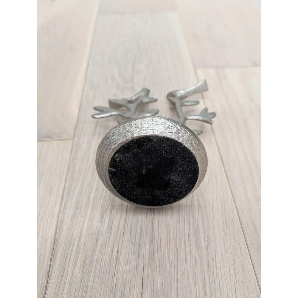 Silver Metal Jewelry Tree Ring Holder | Modern Organic Decor